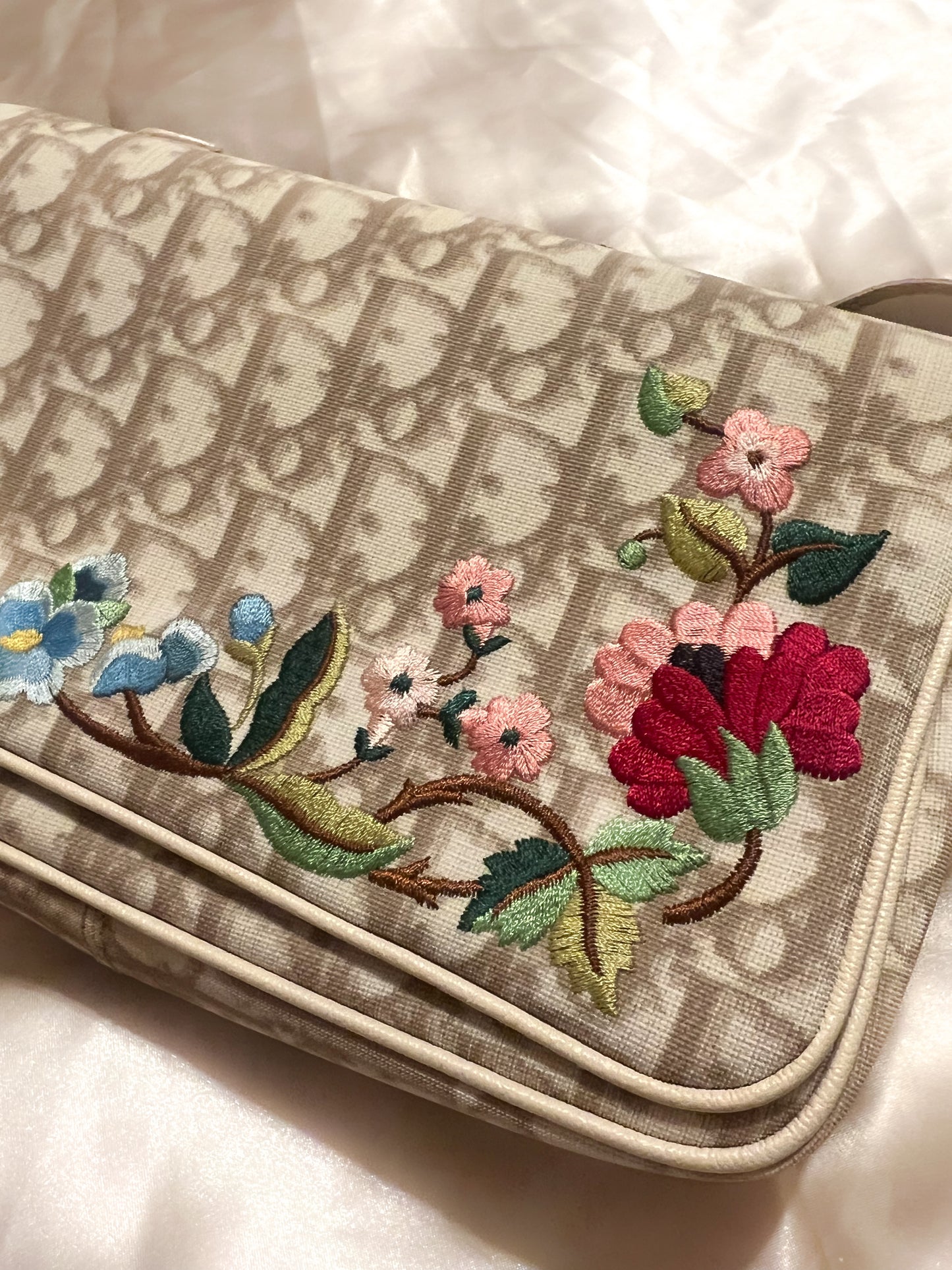 
                  
                    Dior Floral Embroidered Crossbody Bag
                  
                